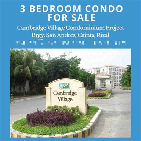 cambridge village cainta address